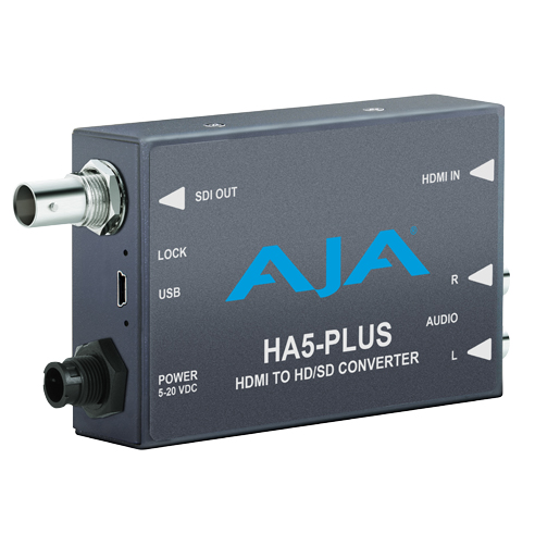 AJA ミニコンバータ | HDMIからHD/SD-SDIへ変換 |「HA5 Plus」||
